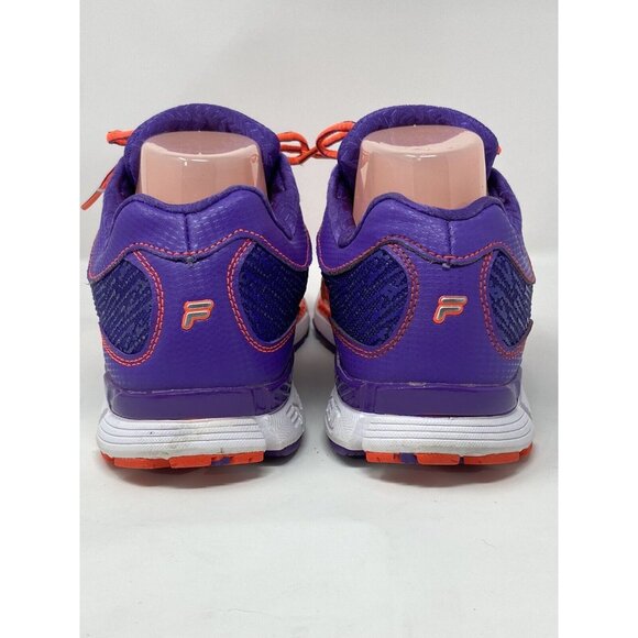 Fila Women's Size 7.5 Memory Foam Running Athletic Shoes Orange Purple - Picture 4 of 12